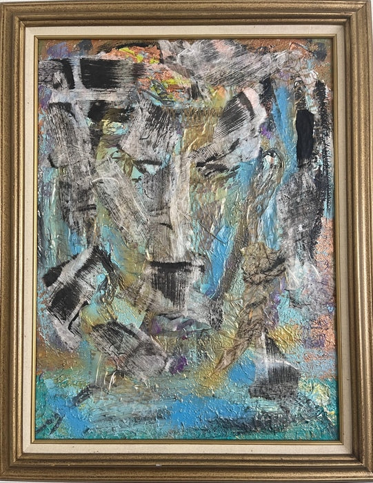 Falling apart in a Harsh World, 2024, mixed media, 27 x 23 in. / 68.58 x 58.42 cm.