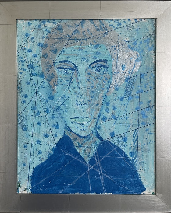 Existence Tissue, 2023, mixed media, 22 x 25 in. / 55.88 x 63.5 cm.