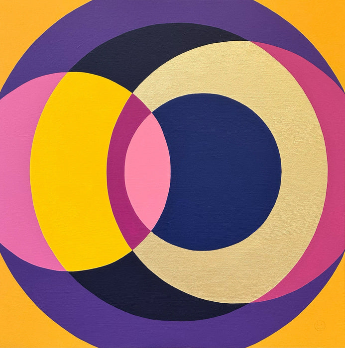 Harmony in Diversity, 2024, acrylic painting, 60 x 60 cm. / 23.6 x 23.6 in.