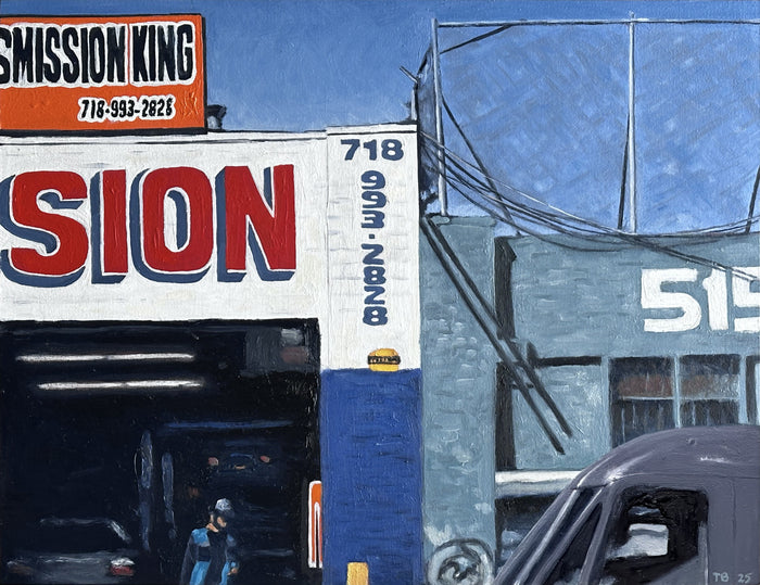 Mission King, 2025, oil on wood board, 11 x 14 in. / 27.94 x 35.56 cm.