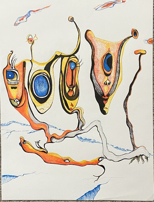 The Last Family, 2024, archival ink, 20 x 16 in. / 50.8 x 40.64 cm.