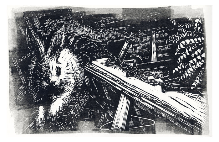 Antechamber, 2026, relief print, 12 x 18 in. / 30.48 x 45.72 cm.