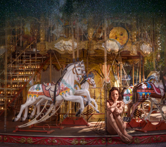 Carousel of Dreams, 2024, archival pigment print, 15 x 13 in. / 38.1 x 33.02 cm.
