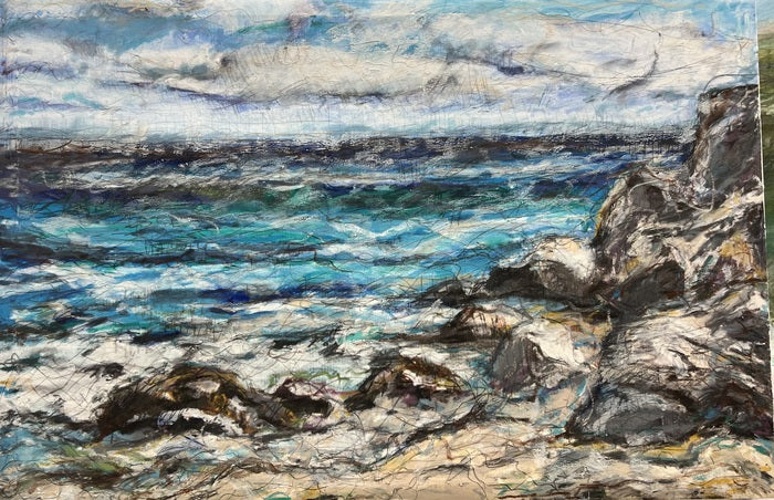 Stone and Salt, 2026, mixed media on canvas, 36 x 24 in. / 91.44 x 60.96 cm.