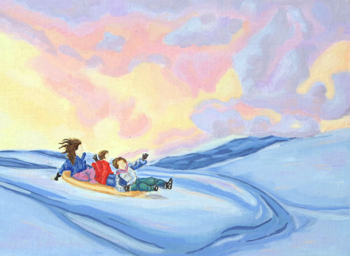 February, 2022, oil on linen panel, 9 x 12 in. / 22.86 x 30.48 cm.