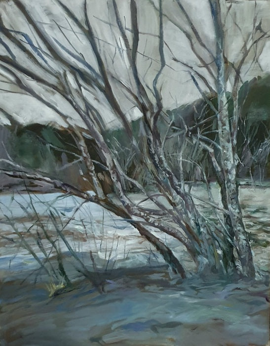 Squamish Trees, 2022, oil, 14 x 18 in. / 35.56 x 45.72 cm.