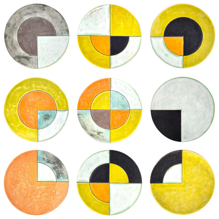 Sandia Lichen: Crop Circle Series, 2025, ceramic, 36 x 36 in. / 91.44 x 91.44 cm.