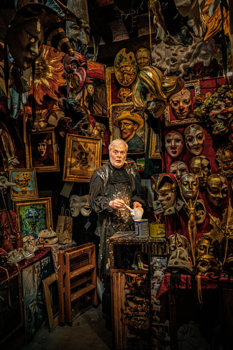 The Maker of a Thousand Faces, 2025, photography, 13 x 18 in. / 33.02 x 45.72 cm.