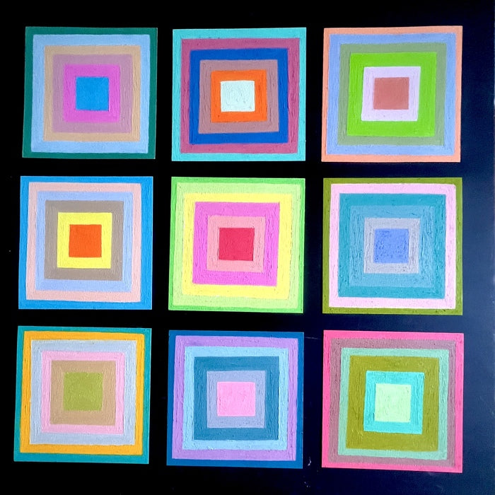 01. 31. 26., 2026, oil pastel on cotton paper, 32 x 32 in. / 81.28 x 81.28 cm.