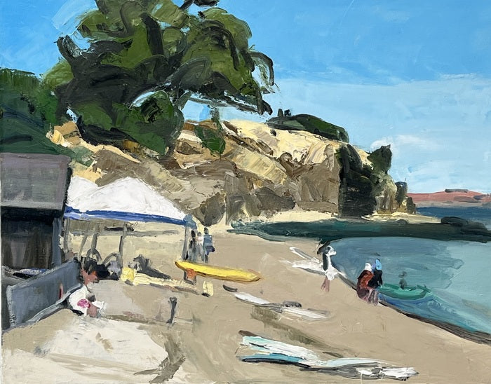China Camp Beach, 2025, oil on canvas, 16 x 20 in. / 40.64 x 50.8 cm.
