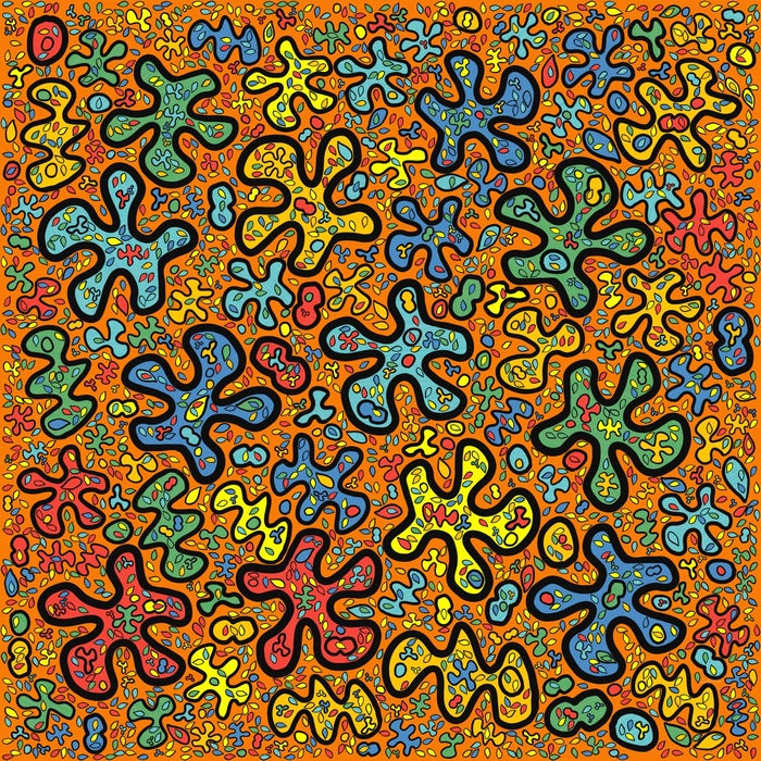 Orange With Leafy, 2026, digital, 48 x 48 in. / 121.92 x 121.92 cm.