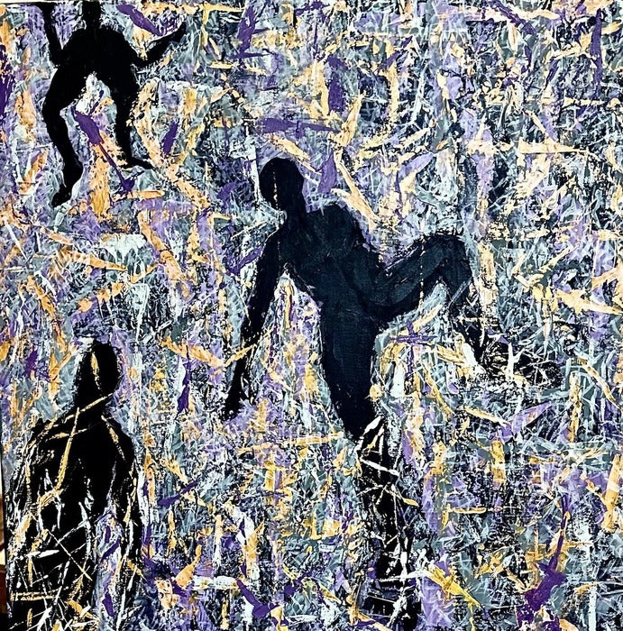 Too Much Information!, 2026, acrylic on canvas, 24 x 24 in. / 60.96 x 60.96 cm.