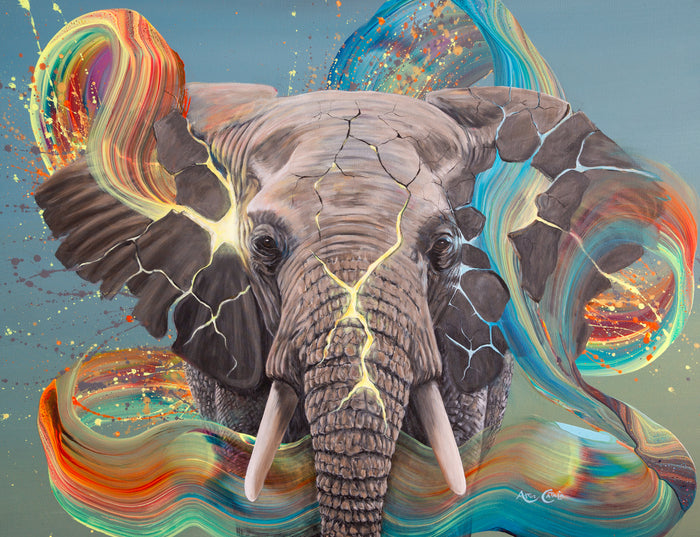 Ivory Pulse, 2026, acrylic and mixed media on canvas, 89 x 116 cm. / 35 x 45.6 in.