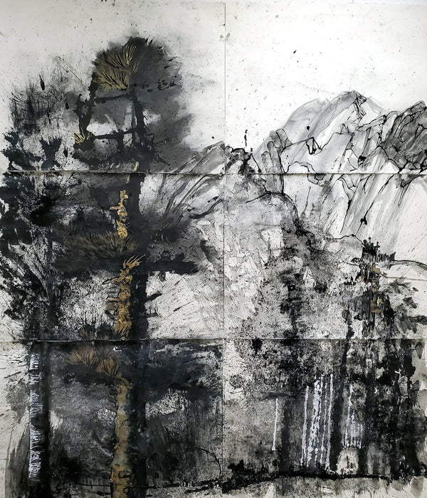Exploding Forest #1, 2024, mixed media, 66 x 60 in. / 167.64 x 152.4 cm.