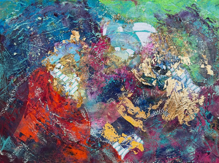 Flux, 2026, mixed media, 16 x 12 in. / 40.64 x 30.48 cm.