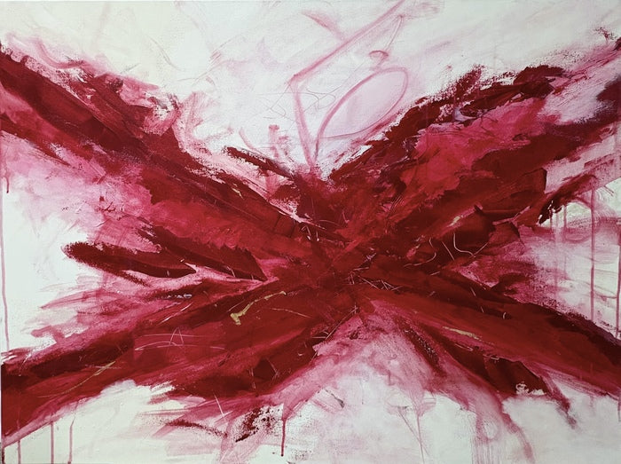 Carrying Fire Without Burning II, 2026, acrylic, 30 x 40 in. / 76.2 x 101.6 cm.