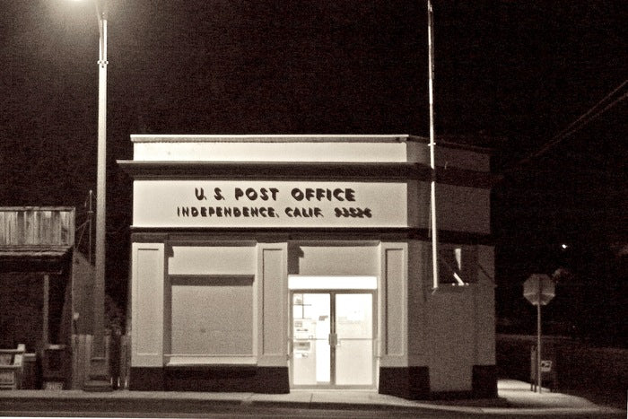 U.S. Post Office, Independence, California, 2026, digital print, 11 x 14 in. / 27.94 x 35.56 cm.