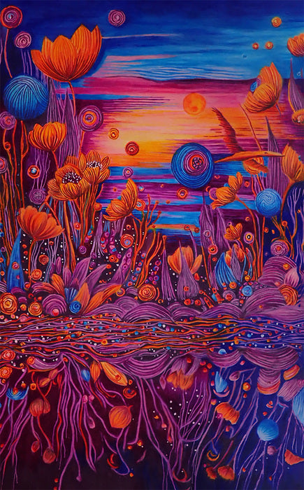 Juncture, 2026, mixed media on paper, 26 x 18 in. / 66.04 x 45.72 cm.