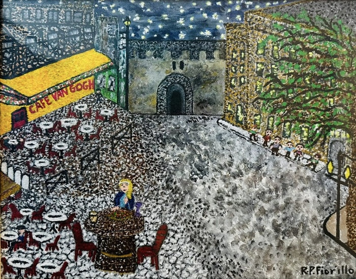 The Night Cafe, 2024, oil, 11 x 14 in. / 27.94 x 35.56 cm.