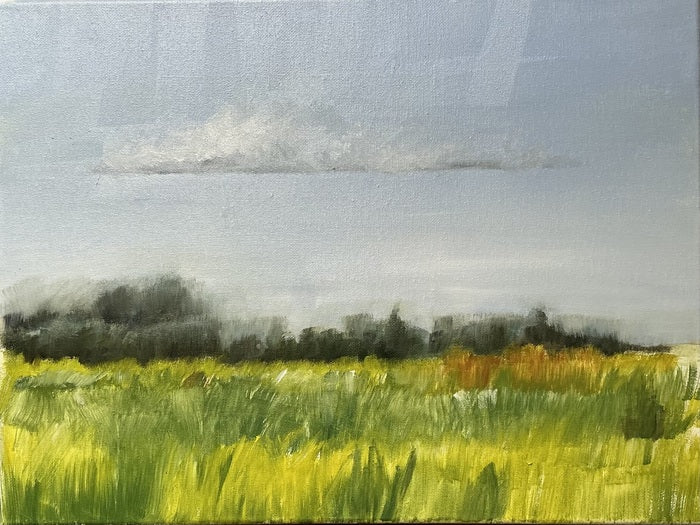 Yellow_Prairie, 2026, oil on canvas, 12 x 16 in. / 30.48 x 40.64 cm.