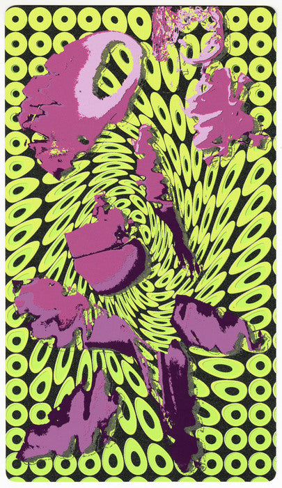 Gender Bend: Downloaded, 2026, silkscreen on card stock, 10 x 6 in. / 25.4 x 15.24 cm.