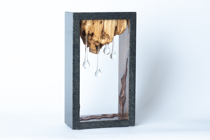 Tears of Phoenix, 2024, mixed media, 17 x 10 in. / 43.18 x 25.4 cm.