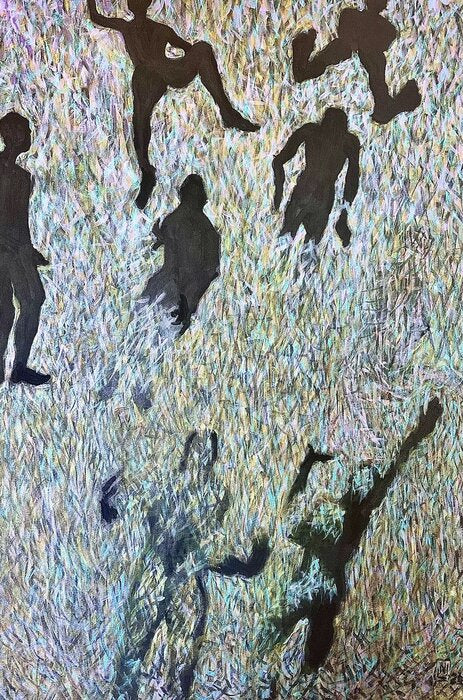 Microplastics, 2026, acrylic, 3 x 2 ft. / 36 x 24 in.