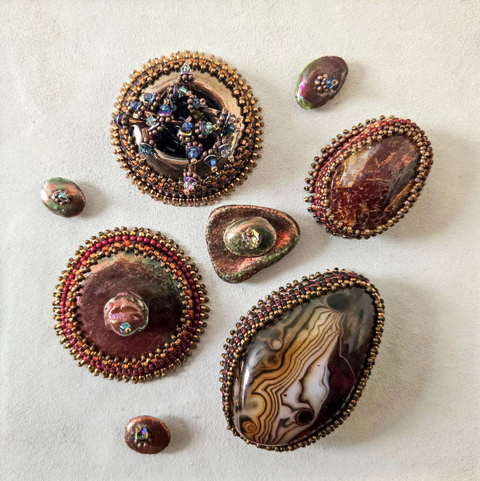 Undulation, 2025, mixed media, 6 x 6 in. / 15.24 x 15.24 cm.