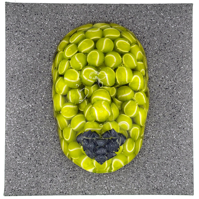 Life. Set. Match., 2024, epoxy resin, 10 x 6 x 10 in. / 25.4 x 15.24 x 25.4 cm.