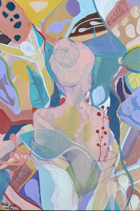 Reverence, 2026, mixed media on canvas, 31 x 21 in. / 78.74 x 53.34 cm.