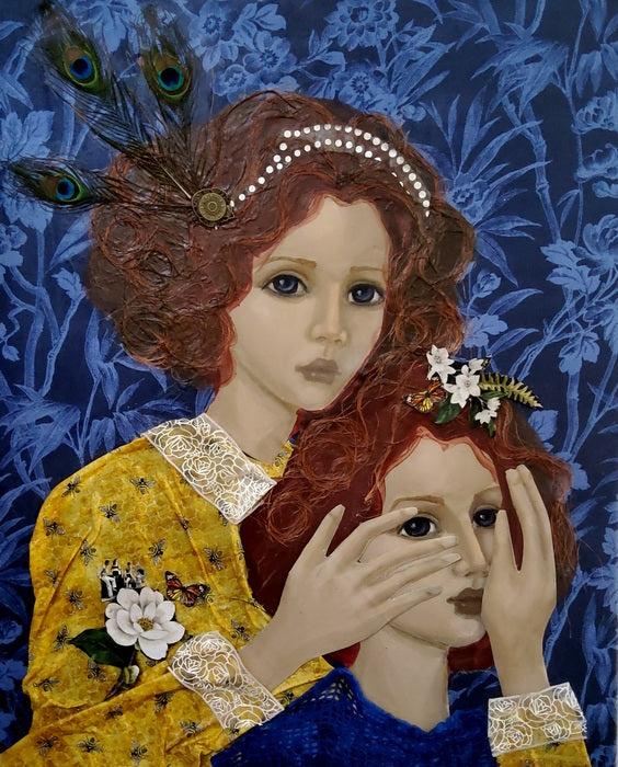 Poppy and Iris, 2026, mixed media, 30 x 24 in. / 76.2 x 60.96 cm.
