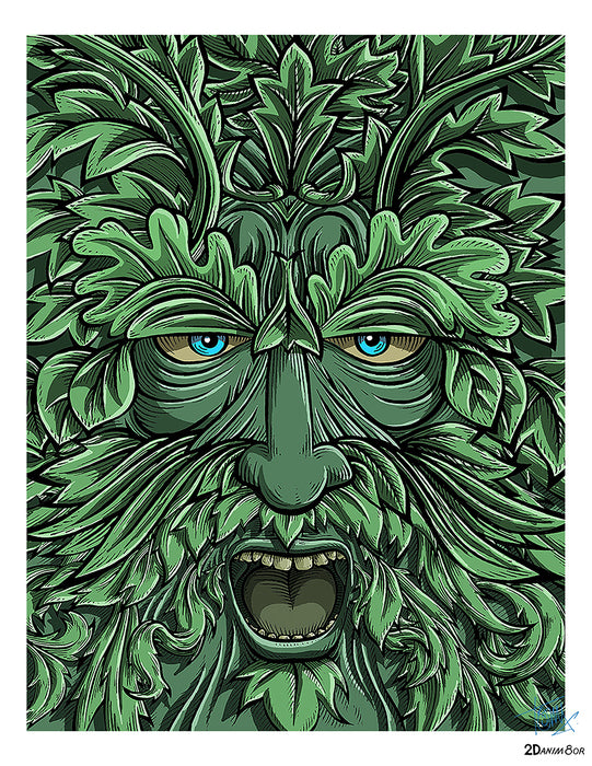 THE GREEN MAN, 2025, digital, 11 x 8.5 in. / 27.94 x 21.59 cm.