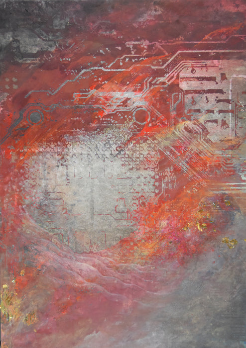 LIFE CXLI (141), 2026, mixed media, 51 x 36 cm. / 20 x 14.1 in.