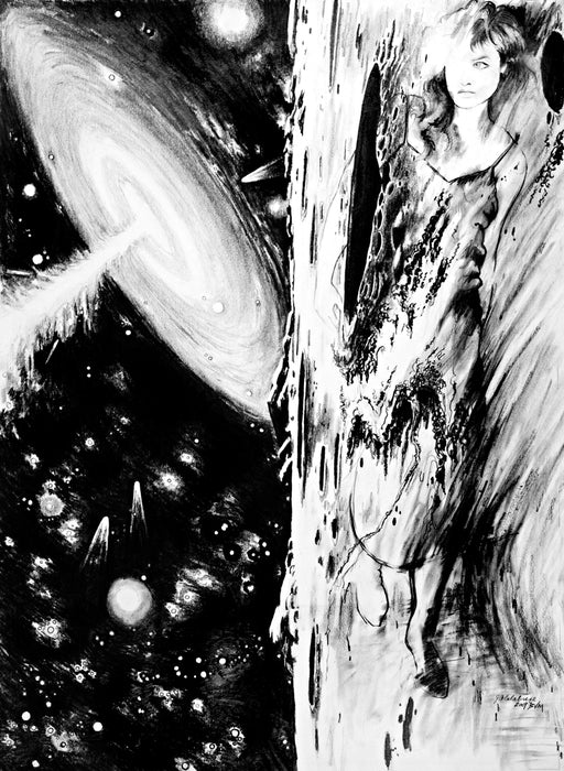 Zero Time, 2009, graphite pencil on paper, 20 x 16 in. / 50.8 x 40.64 cm.