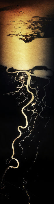 Golden Years, 2018, aluminum print, 30 x 8 in. / 76.2 x 20.32 cm.