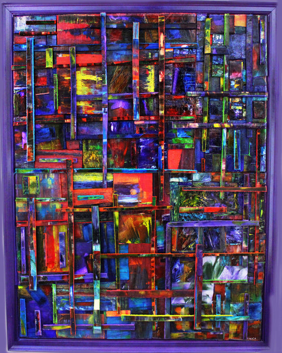 Common Threads, 2025, oil and acrylic, 40 x 30 in. / 101.6 x 76.2 cm.
