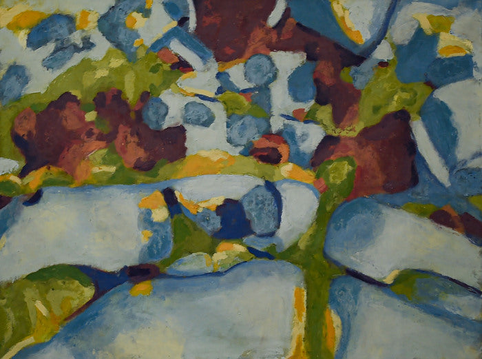 Tide Pools, 2026, oil and wax on canvas, 42 x 28 in. / 106.68 x 71.12 cm.