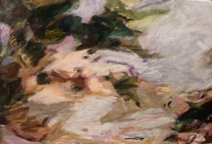 Gently Swaying Branches, 2026, mixed media on canvas, 30 x 40 in. / 76.2 x 101.6 cm.