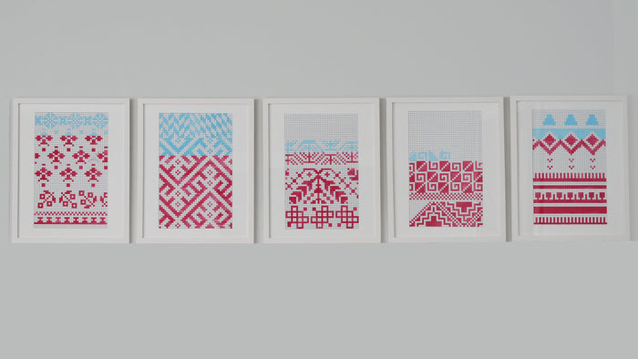 Electroknit Series, 2018, gouache on archival paper, 13 x 19 in. / 33.02 x 48.26 cm.
