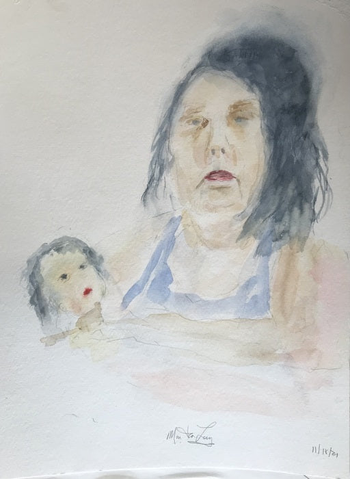 Ugly is Pretty, 2025, watercolor on paper, 8 x 12 in. / 20.32 x 30.48 cm.