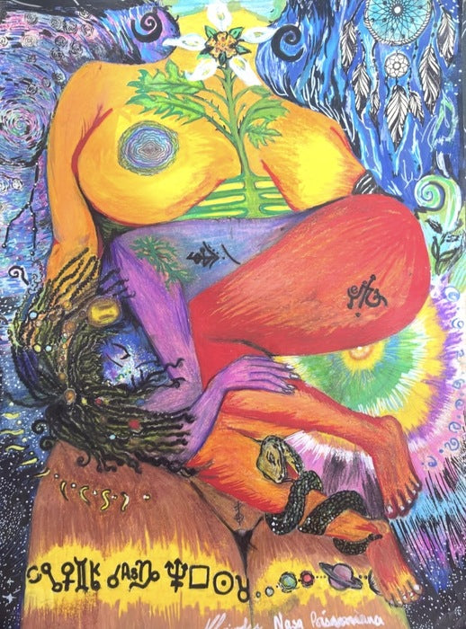 Nasa Poissoniana, 2026, mixed media, 11 x 9 in. / 27.94 x 22.86 cm.
