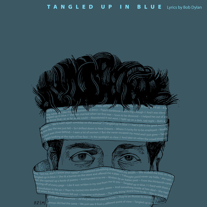Tangled Up In Blue, 2022, digital, 12 x 12 in. / 30.48 x 30.48 cm.