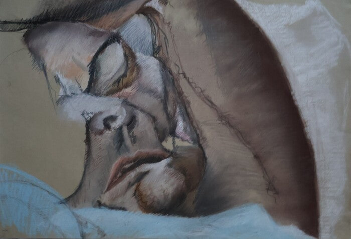 Schmerzend (Aching), 1976, pastels on paper, 45 x 61.5 cm. / 17.7 x 24.2 in.