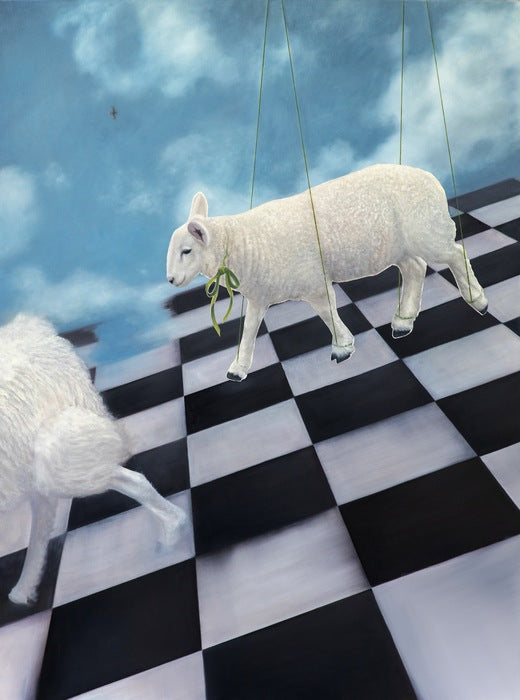 Sucession, 2025, oil on canvas, 48 x 36 in. / 121.92 x 91.44 cm.