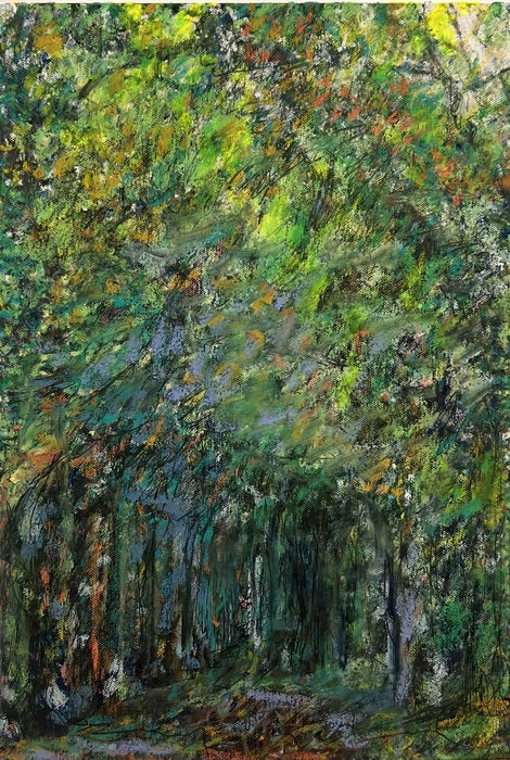 Danish Forest 3, 2026, mixed media, 11 x 16 in. / 27.94 x 40.64 cm.