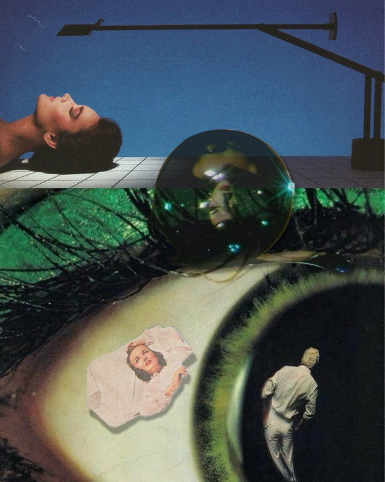 Elsewhere Is Not a Dream, But It Knows Yours, 2026, digital collage, 5 x 4 in. / 12.7 x 10.16 cm.