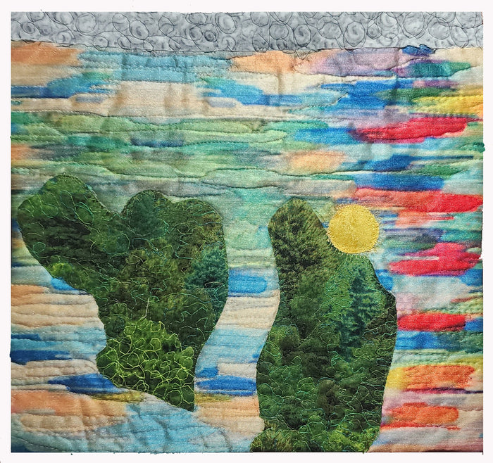 Enchanted Forest, 2024, fiber, 12 x 12 in. / 30.48 x 30.48 cm.