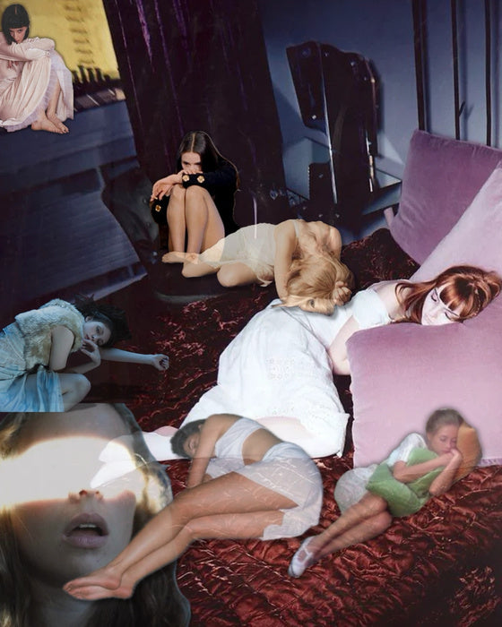 She Could Only Leave by Closing Her Eyes, 2026, digital collage, 20 x 16 in. / 50.8 x 40.64 cm.