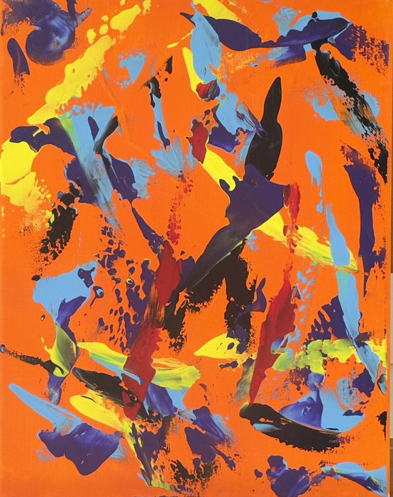 Firedancer, 2025, acrylic on canvas, 14 x 11 in. / 35.56 x 27.94 cm.