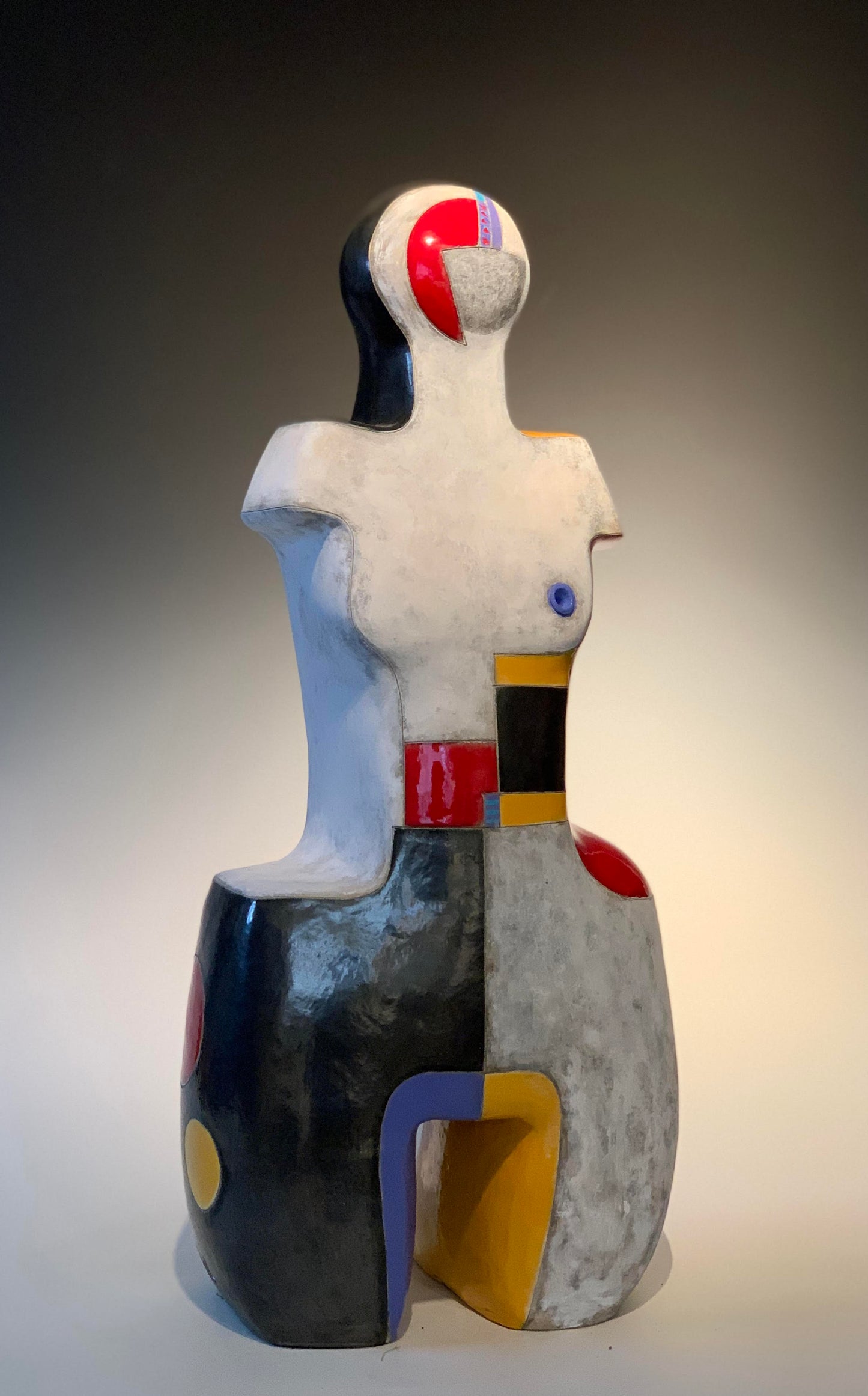 Primary Woman, 2016, ceramic, 25 x 12 x 8 in. / 63.5 x 30.48 x 20.32 cm.